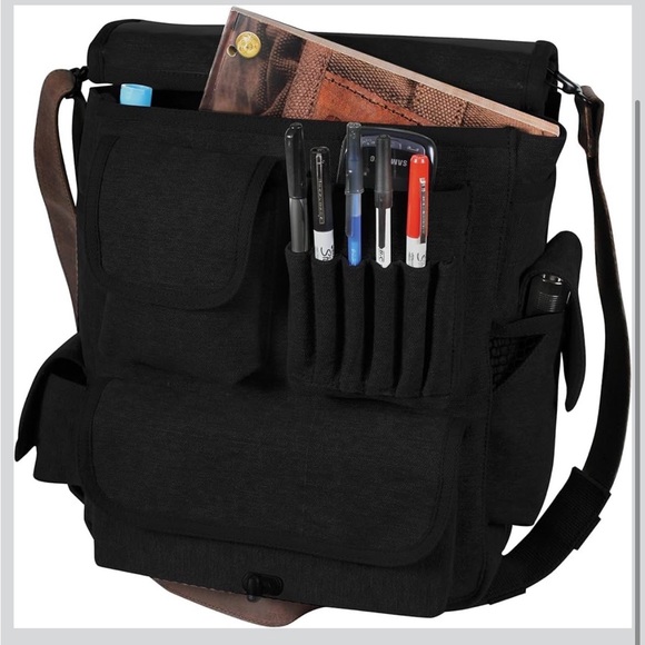 Rothco Vintage M-51 Engineers Bag, Heavy-Duty Canvas Shoulder Utility Bag - Picture 4 of 7